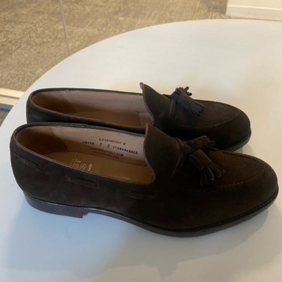 Crocket & Jones Cavendish Suede (Brown) Tassel Loafers main image 5